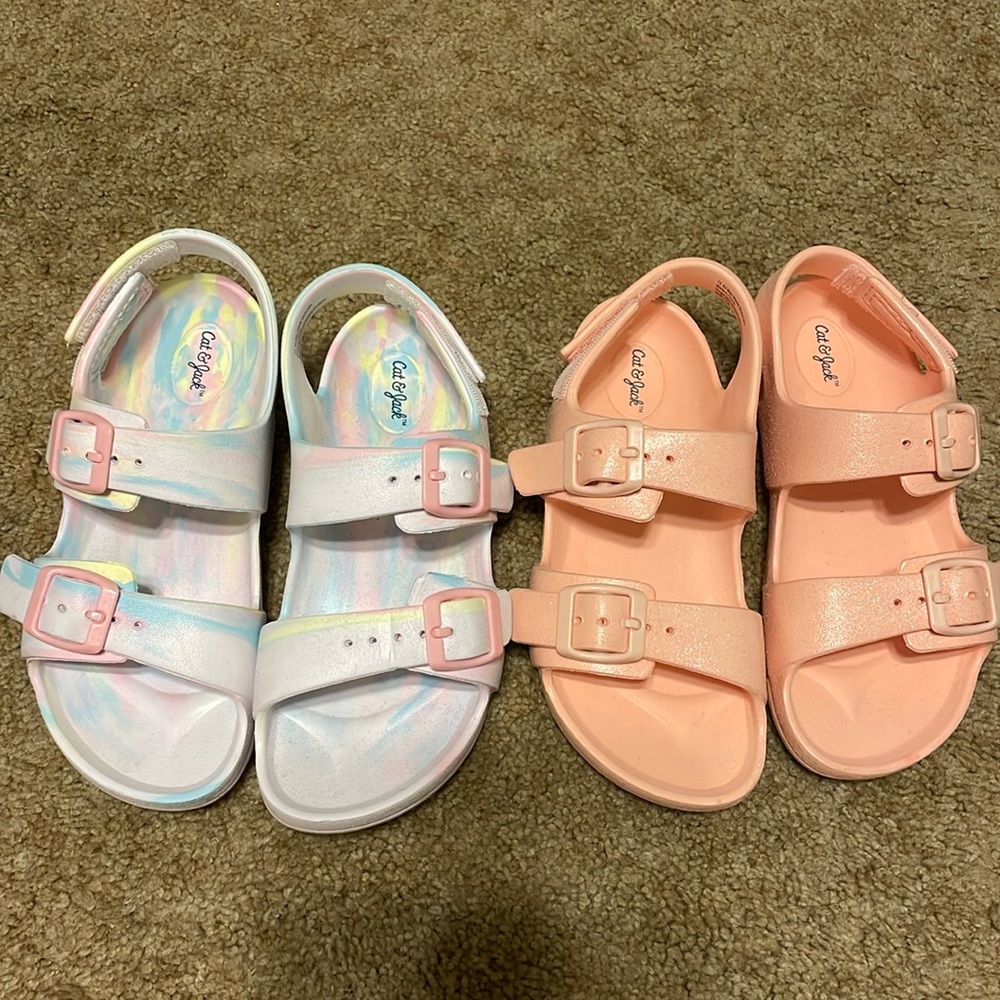 Cat & Jack Kids Sandals - White and Pink